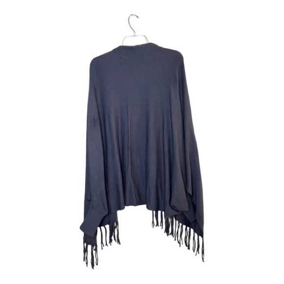 NWOT Jacket Society Lightweight Shrug Cardigan With Fringe - Picture 7 of 11